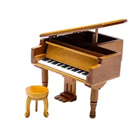 Dongguan Ruimo International Trade Co. Ltd. Rm-hf030 Wooden Piano Music Box Mini Grand With Jewelry Compartment For