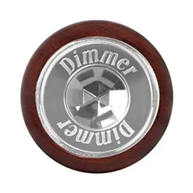Grand General 95652 Rosewood Dashboard Knob With Clear Jewel And S.s Dimmer Plate