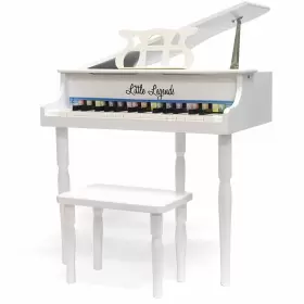 Little Legends Llbgd303w 30-key Baby Grand Piano With Bench White