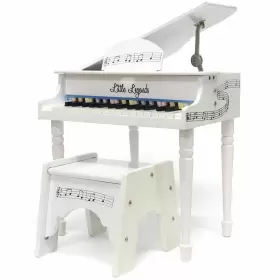 Little Legends Llbgd304w 30-key Baby Grand Piano With Bench White