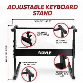 PKBRD6139BT PYLE Keys Bluetooth Piano Keyboard Stool Stand #2