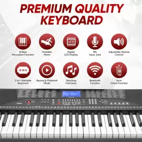 PKBRD6139BT PYLE Keys Bluetooth Piano Keyboard Stool Stand #3