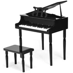 Classical Kids Piano 30 Keys Wood Toy Mini Grand With Bench Pink/black. Fixed Price $97.99.