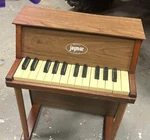 Jaymar 25-key Vintage Mini Piano Wood Brown Ivory Black Toy Musical Instrument. Fixed Price $165.00.
