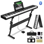 Vevor 88 Key Folding Keyboard Piano Portable Foldable Bluetooth Midi With Stand. Fixed Price $106.62.